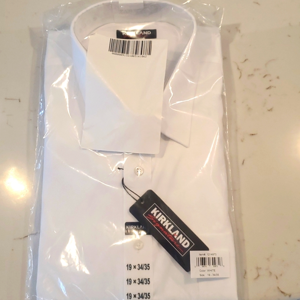 NWT WHITE Cotton dress shirt